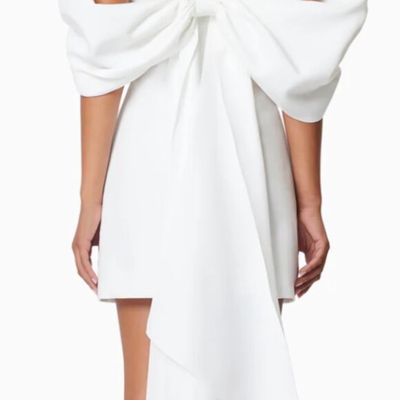 White Elliatt Bow Dress - Picture 2 of 8